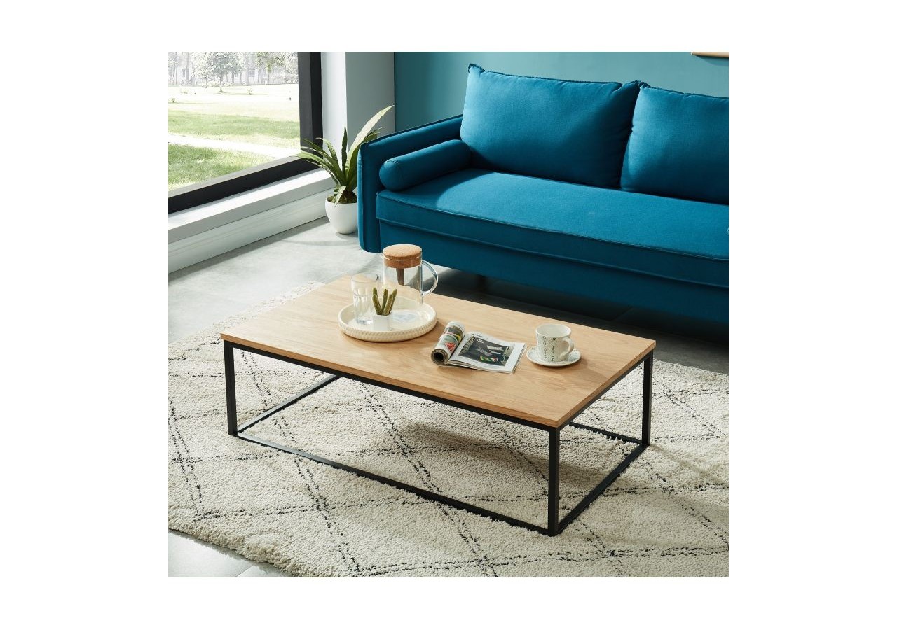 Table basse BRIXTON placage frêne 110cm