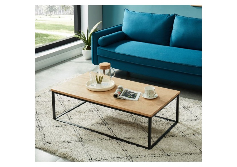 Table basse BRIXTON placage frêne 110cm