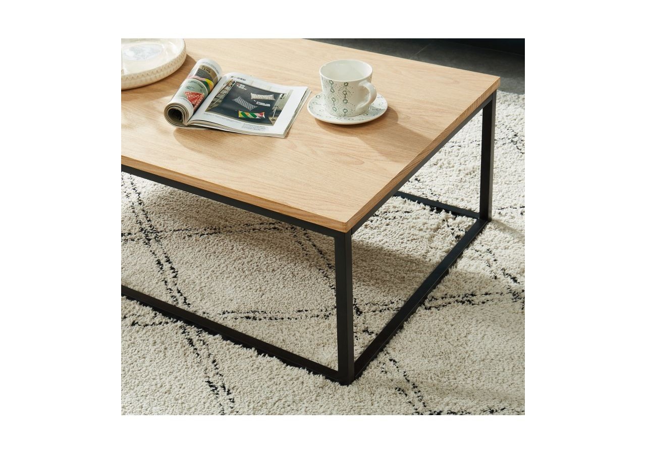 Table basse BRIXTON placage frêne 110cm