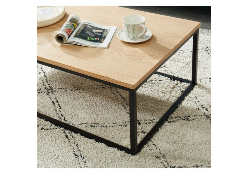 Table basse BRIXTON placage frêne 110cm