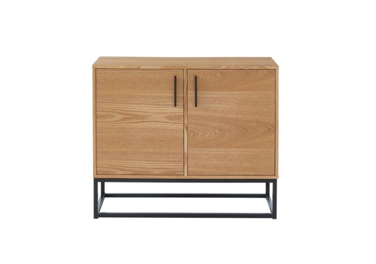 Buffet BRIXTON placage frêne 2 portes 90cm