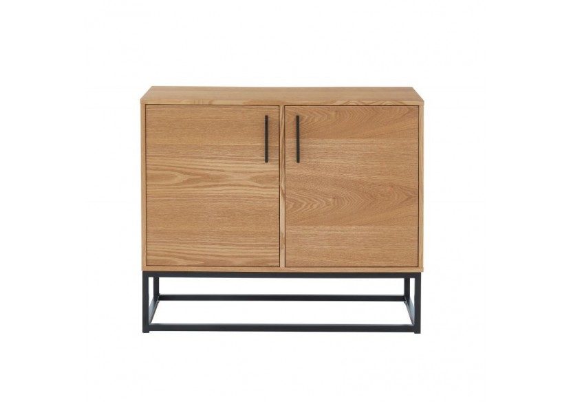 Buffet BRIXTON placage frêne 2 portes 90cm