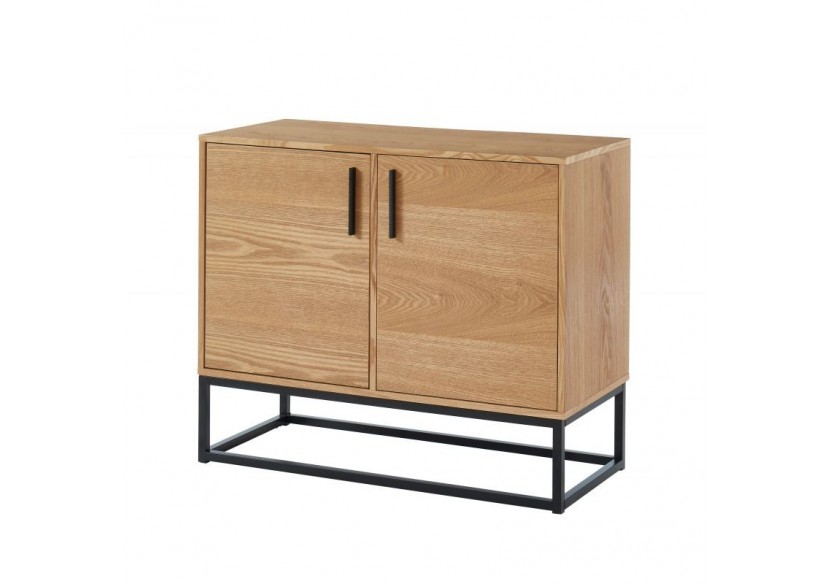 Buffet BRIXTON placage frêne 2 portes 90cm