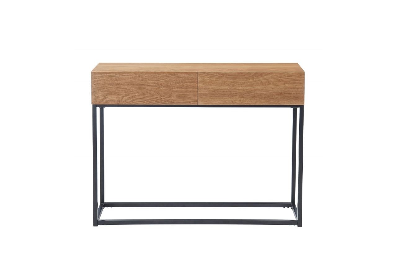 Console BRIXTON placage frêne 2 tiroirs 100cm