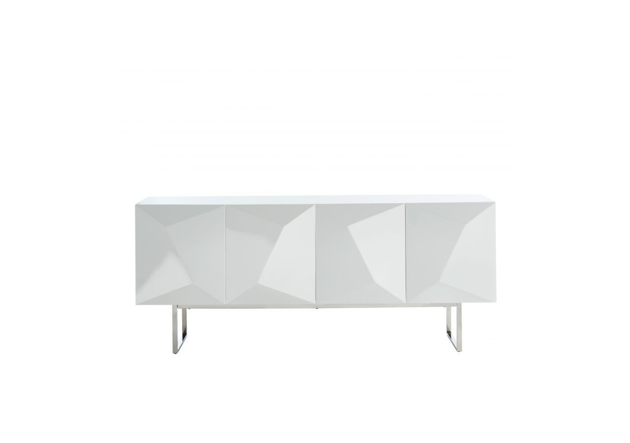 Buffet GEME laqué blanc brillant 180cm