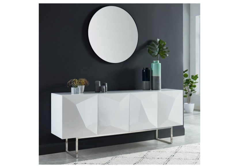 Buffet GEME laqué blanc brillant 180cm