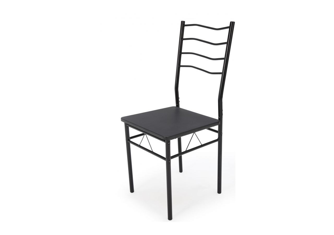 Ensemble repas NINA noir 4 personnes 120cm