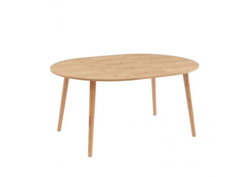 Table extensible ORACLE placage chêne 120-160cm