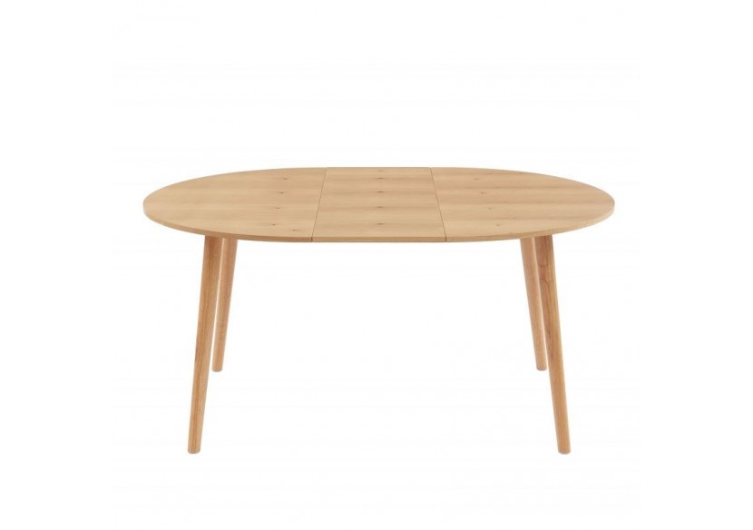 Table extensible ORACLE placage chêne 120-160cm