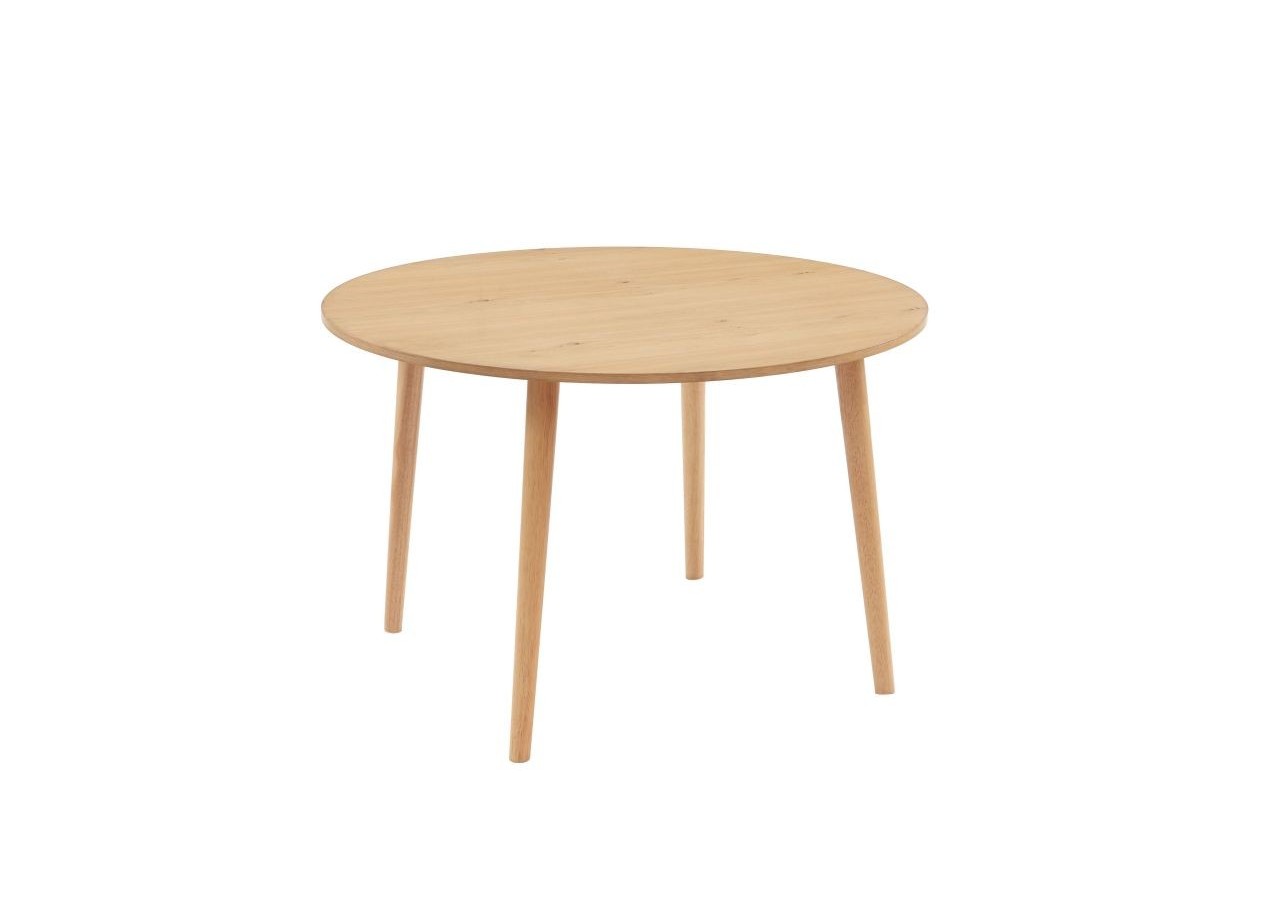 Table à manger ORATELLO placage chêne 120cm