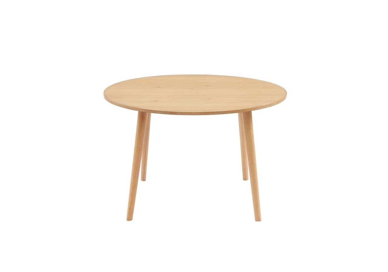 Table à manger ORATELLO placage chêne 120cm
