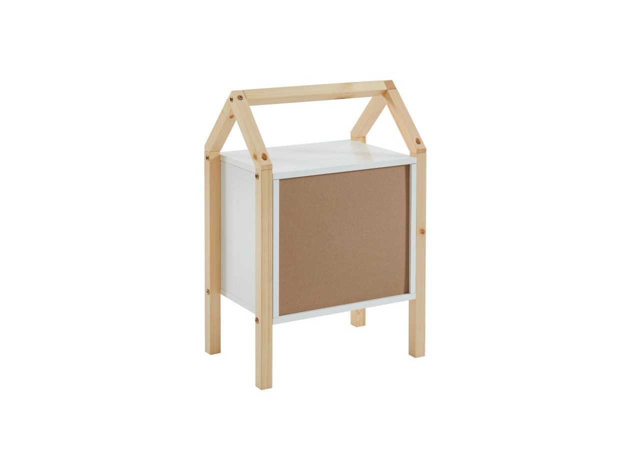 Table de chevet TINY blanc 2 tiroirs