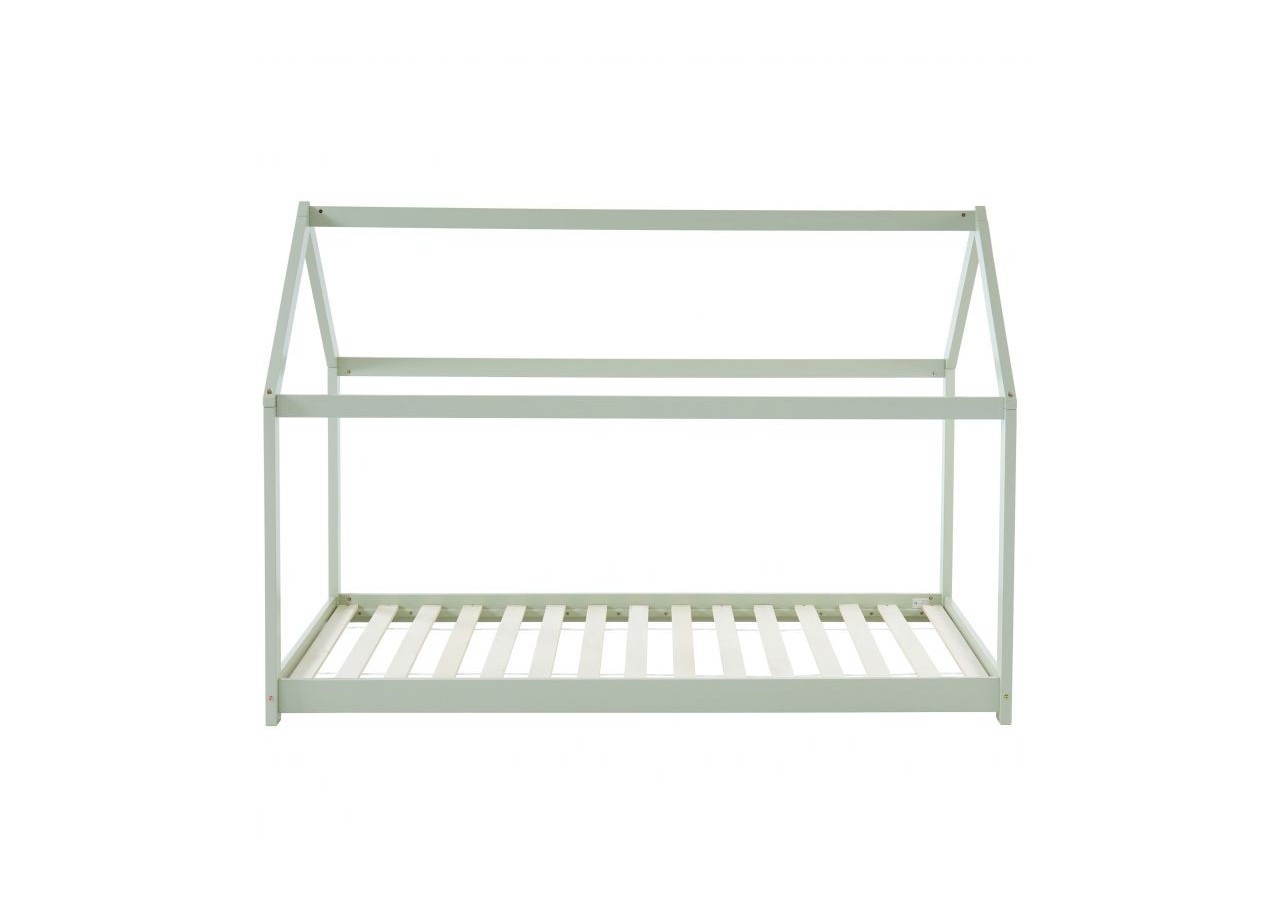 Lit enfant cabane TINY pin vert 90x190 sommier inclus