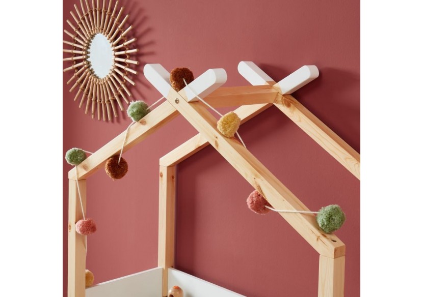 Bureau enfant tipi TINY blanc évolutif