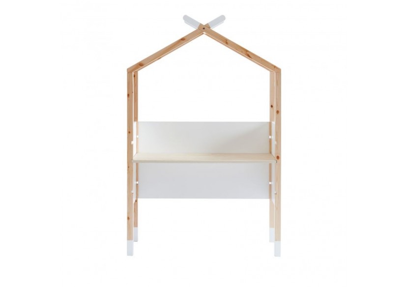 Bureau enfant tipi TINY blanc évolutif