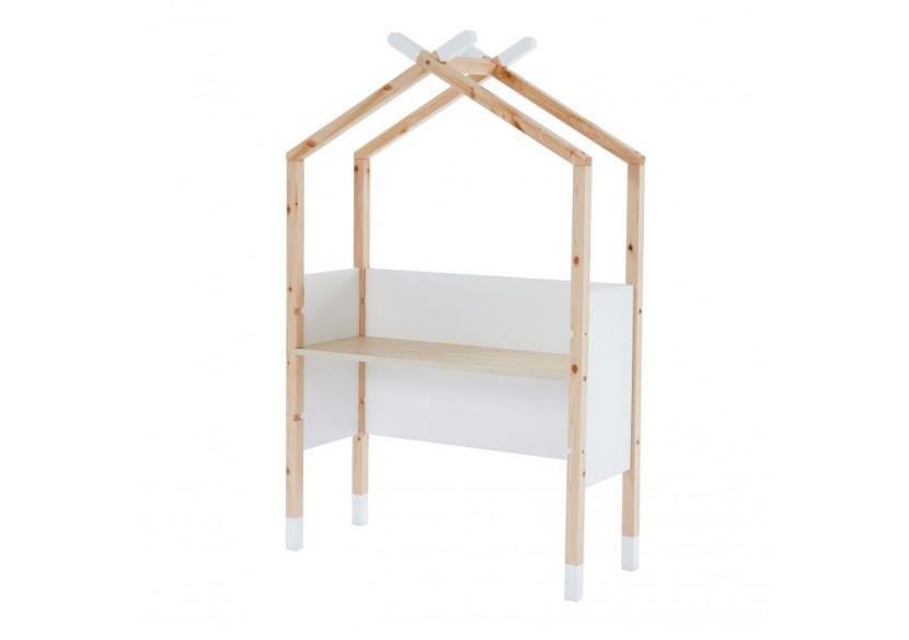 Bureau enfant tipi TINY blanc évolutif