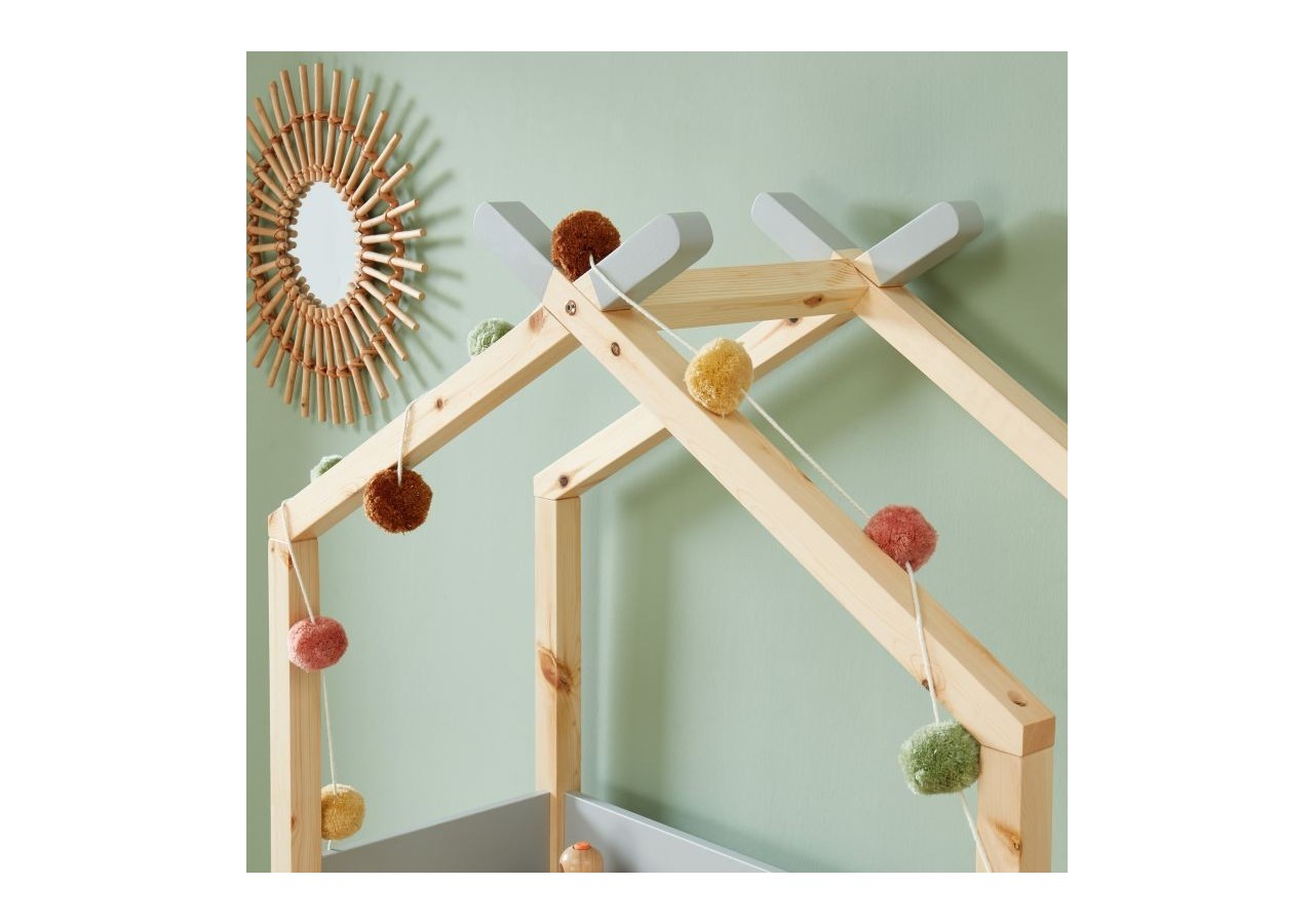 Bureau enfant tipi TINY gris évolutif