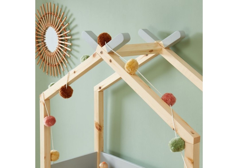 Bureau enfant tipi TINY gris évolutif