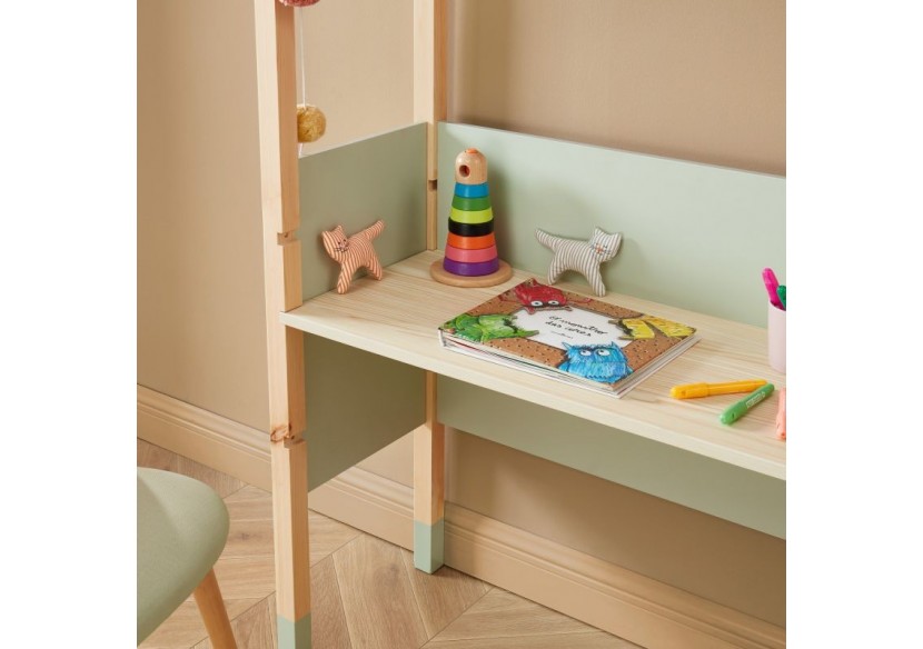 Bureau enfant tipi TINY vert évolutif