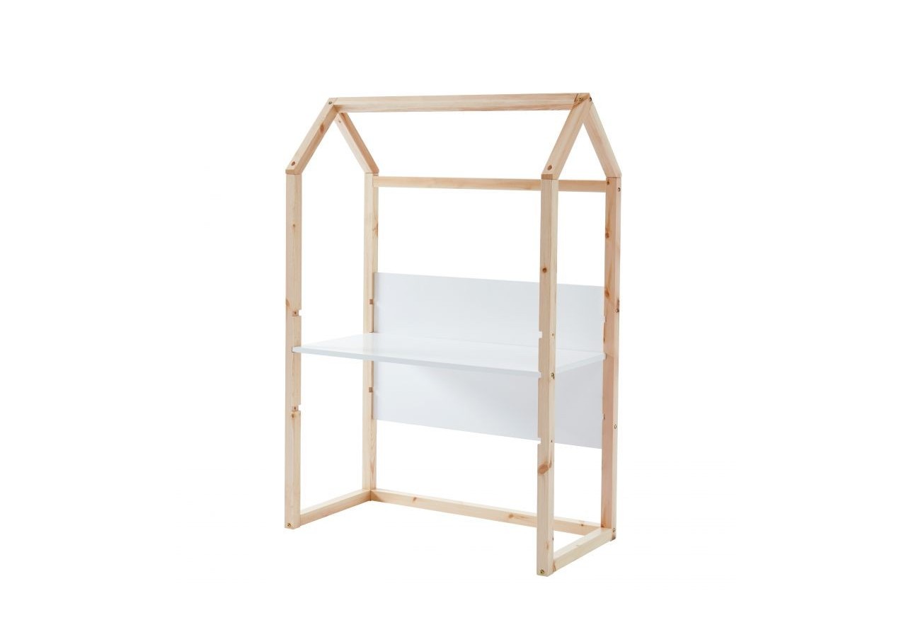 Bureau enfant cabane TINY blanc évolutif