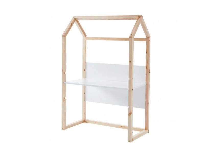Bureau enfant cabane TINY blanc évolutif