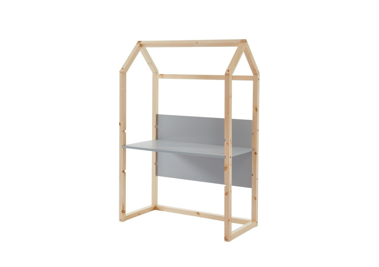 Bureau enfant cabane TINY gris évolutif