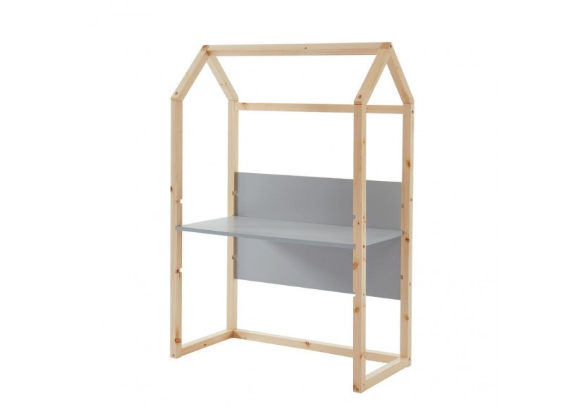 Bureau enfant cabane TINY gris évolutif