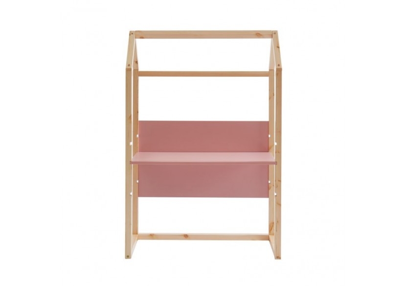 Bureau enfant cabane TINY rose évolutif