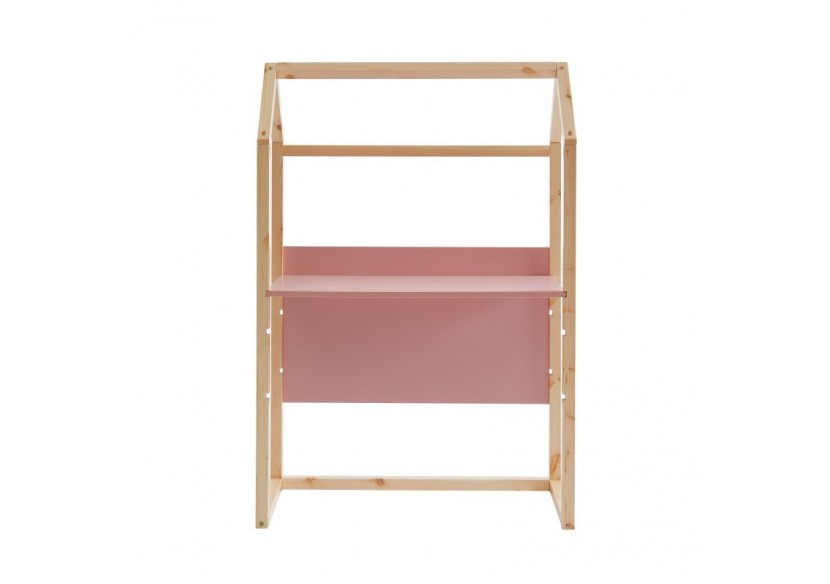 Bureau enfant cabane TINY rose évolutif