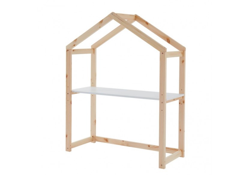 Bureau enfant cabane TINY blanc évolutif