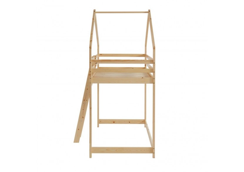 Lit mezzanine TINY pin naturel 90x190 sommier inclus