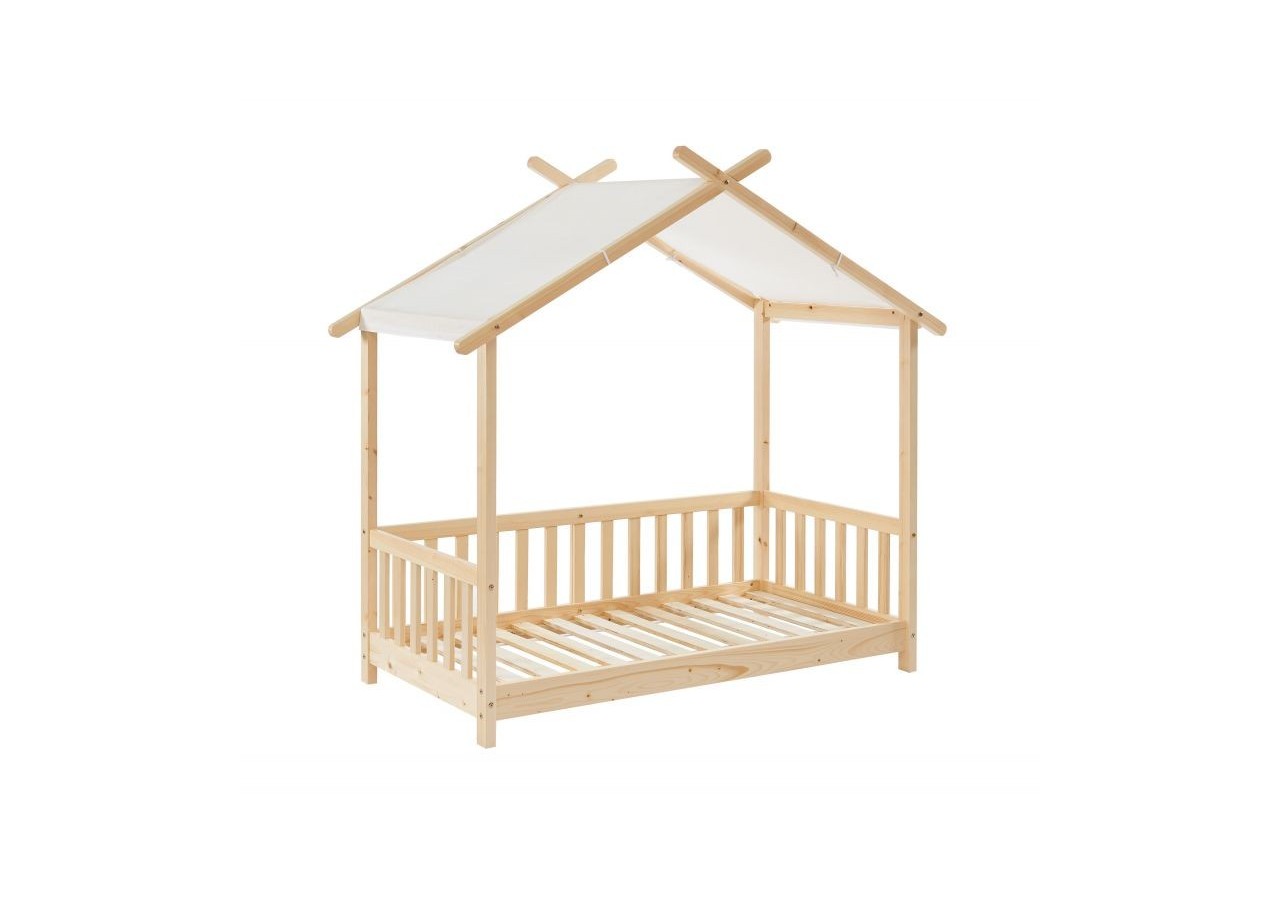 Lit tente TINY pin massif 70x140 sommier inclus