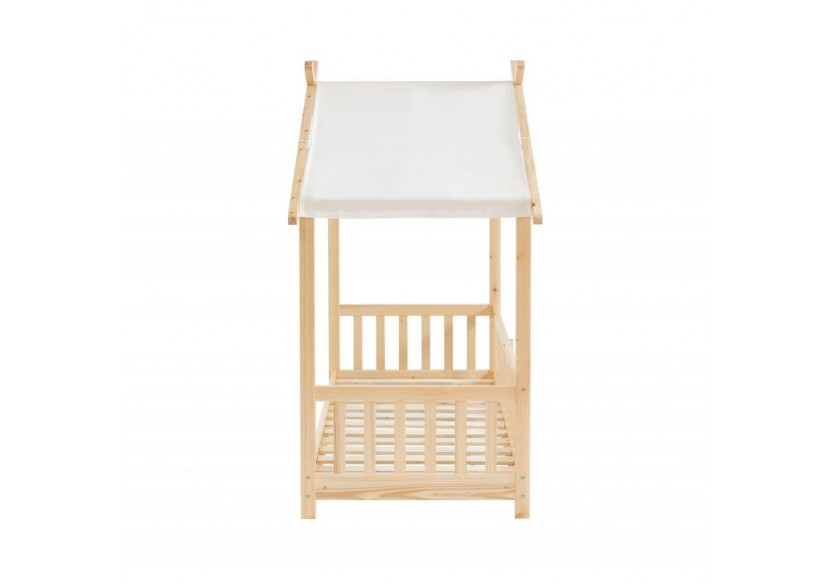 Lit tente TINY pin massif 70x140 sommier inclus