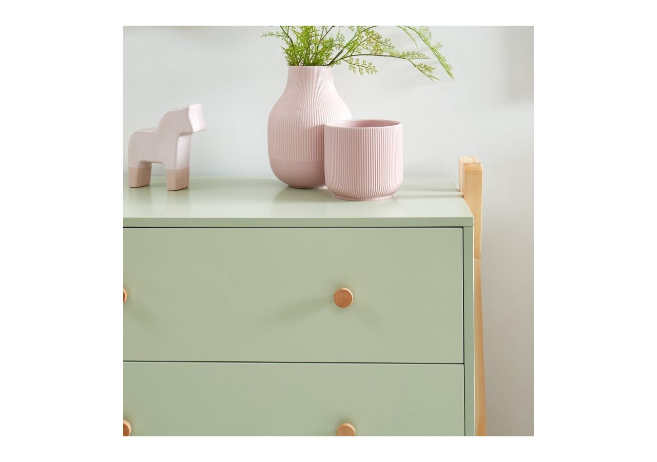 Commode TIPI vert 3 tiroirs 81cm