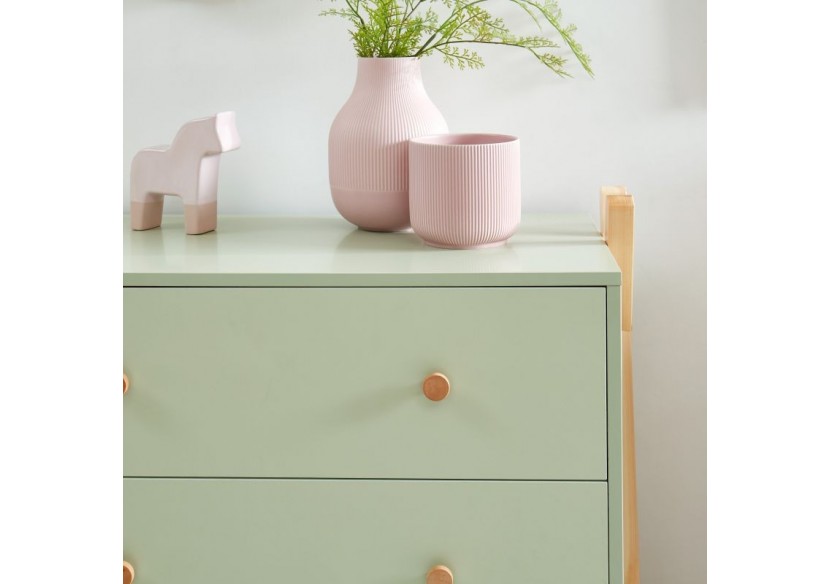 Commode TIPI vert 3 tiroirs 81cm