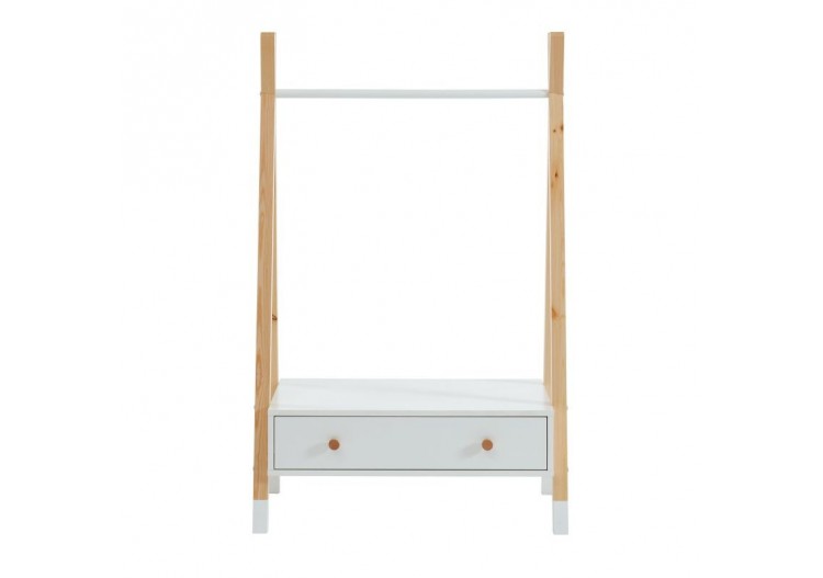 Portant TIPI blanc 1 tiroir