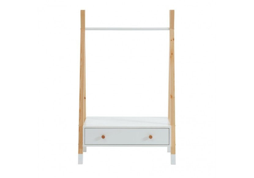 Portant TIPI blanc 1 tiroir
