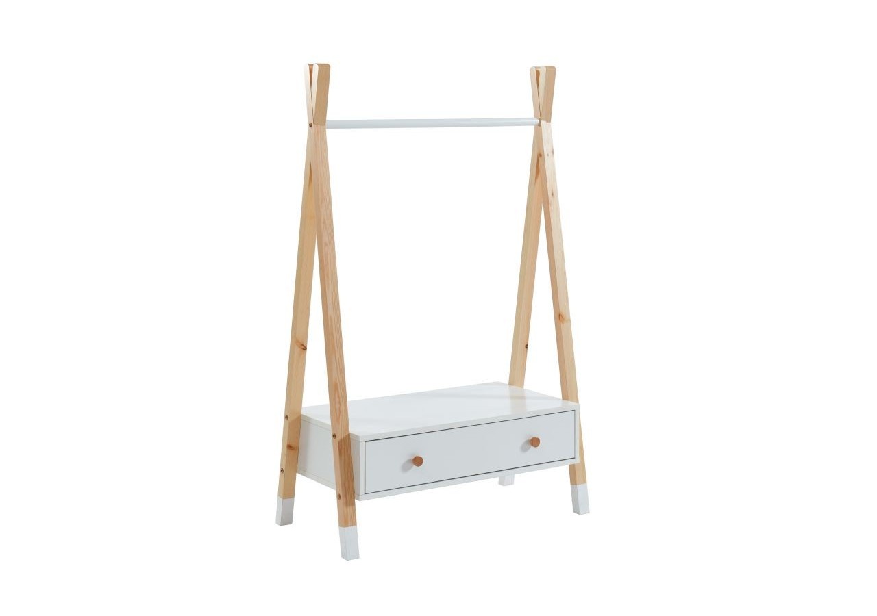 Portant TIPI blanc 1 tiroir