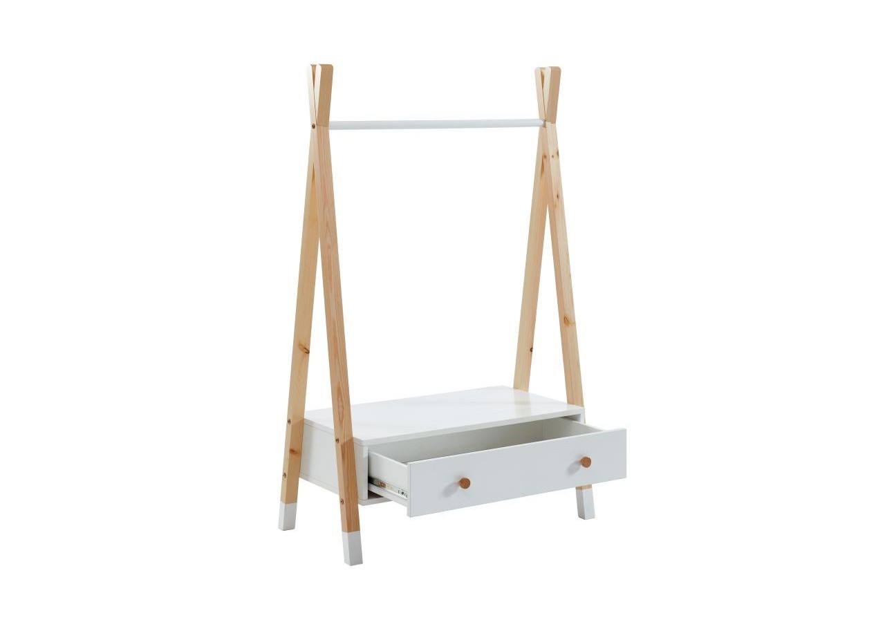 Portant TIPI blanc 1 tiroir