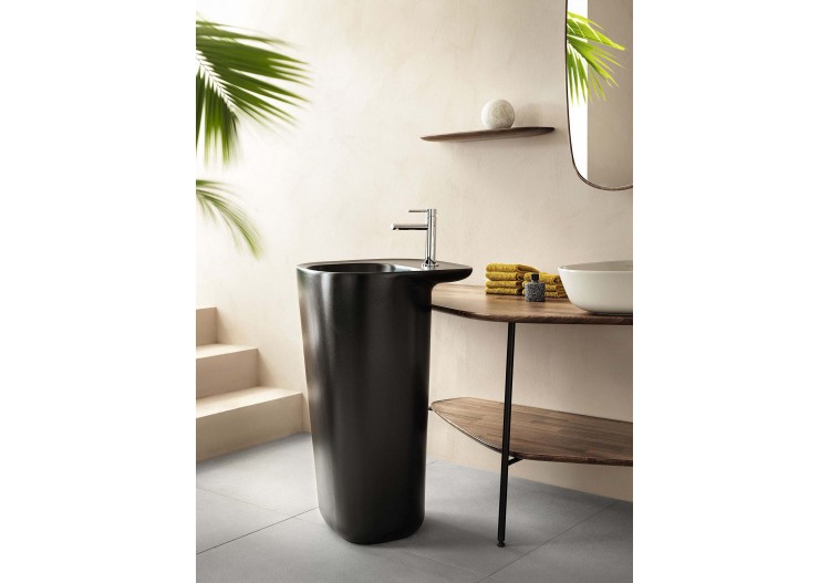 Plural l. monobloc, sans trop-plein, VitrA Clean, noir mat - 7814B483-0041 - Vitra 2
