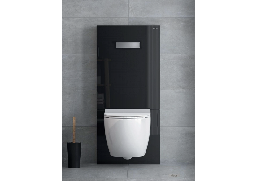 Vitrus réservoir caché en verre, pour WC suspendu, noir - 770-5761-01 - Vitra