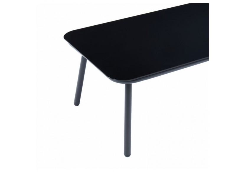 Salon de jardin HAVANA en métal et corde coloris gris 4 places