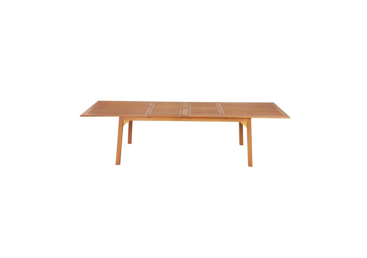 Ensemble repas jardin CARINI en bois d'eucalyptus FSC 8 places