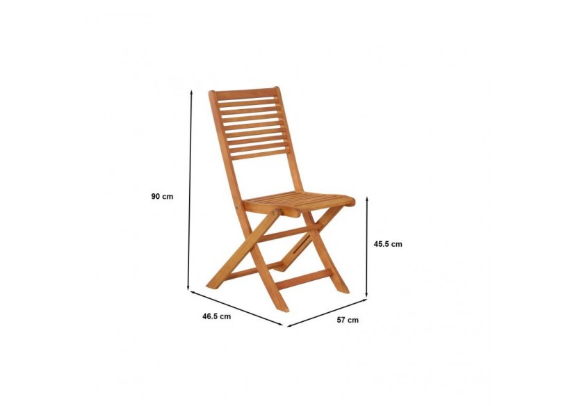 Ensemble repas de jardin SARNO en bois d'eucalyptus 8 places 180 cm