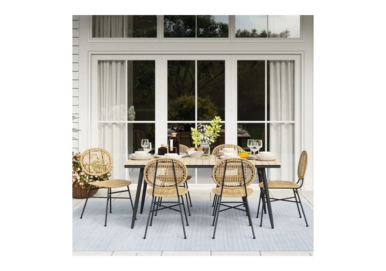 Table de jardin ALBA en bois d'acacia FSC 180 cm