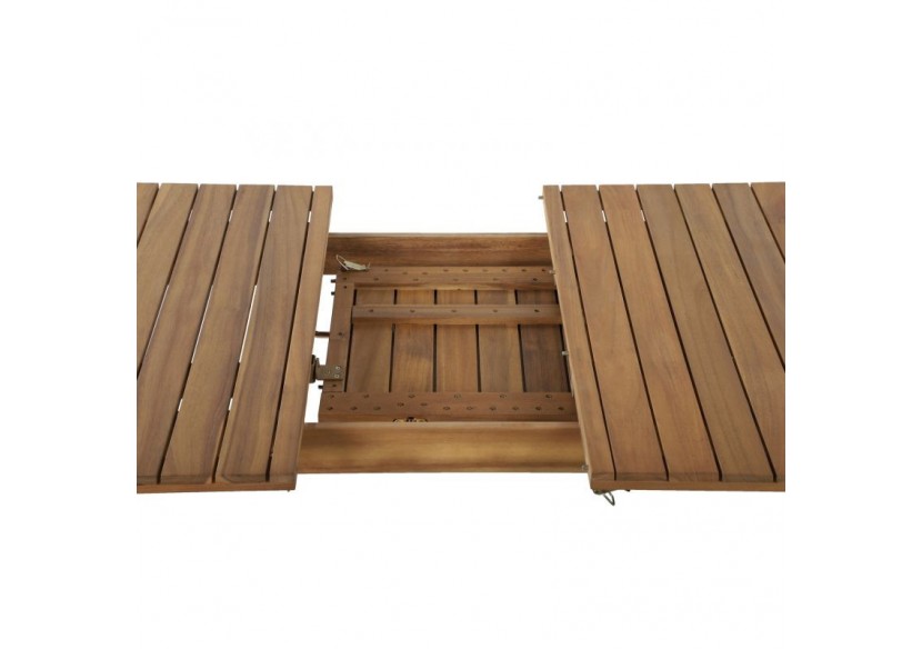 Table de jardin SALMA extensible en bois d'acacia 180|230 cm