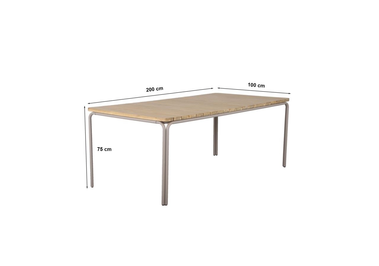 Table de jardin ASTI en bois d'acacia FSC 200 cm