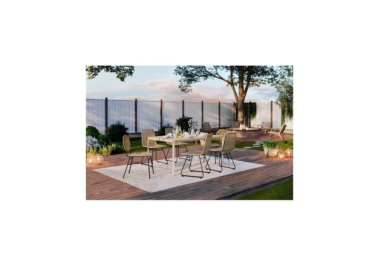 Table de jardin ASTI en bois d'acacia FSC 160 cm