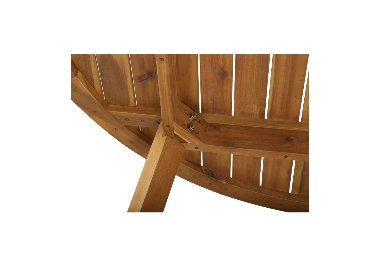 Table ronde de jardin VERONE en bois d’acacia 120 cm
