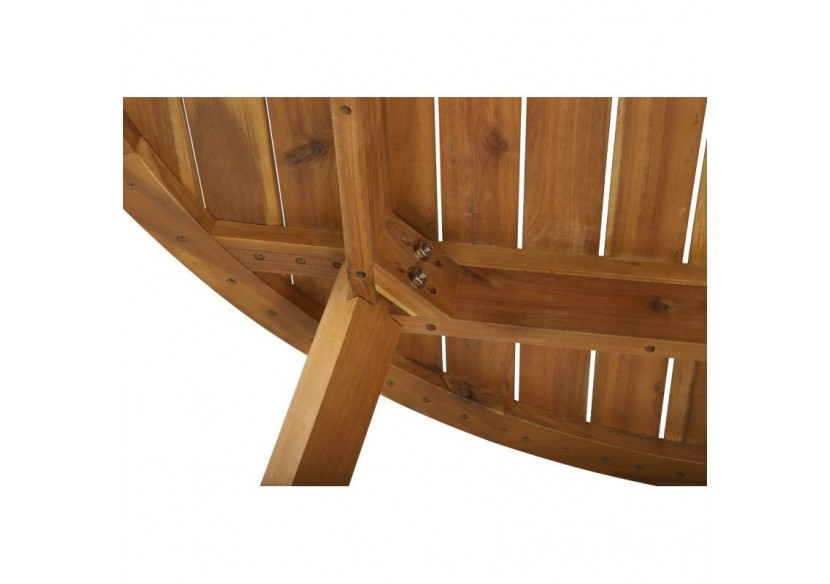 Table ronde de jardin VERONE en bois d’acacia 120 cm